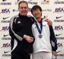 E. Zhao and Coach Russ